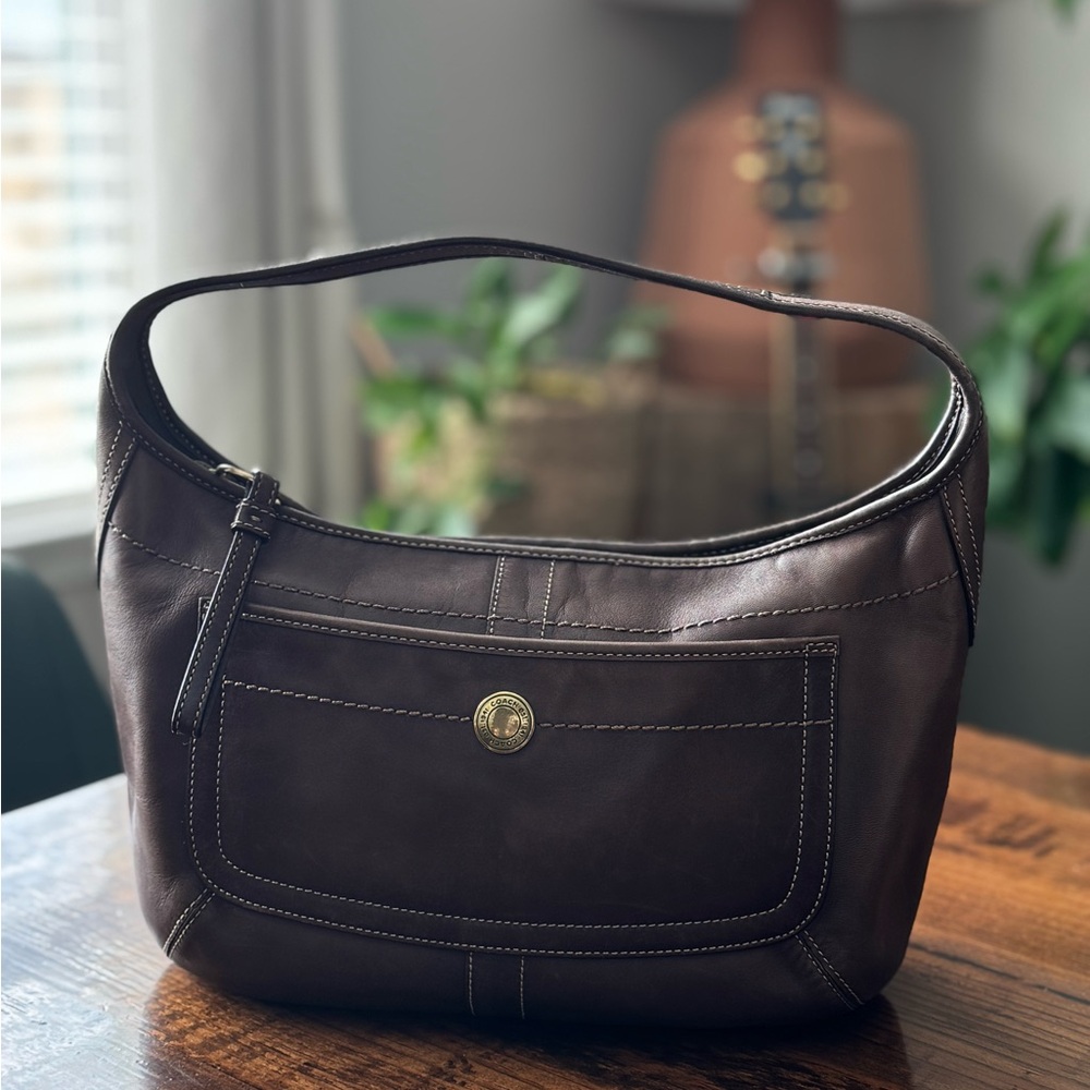 Coach Dark Brown Hobo Bag